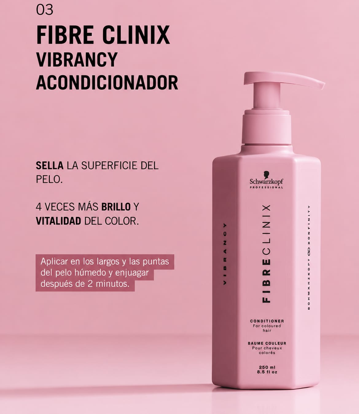Acondicionador Fibre Clinix Vibrancy para brillo y vitalidad del color
