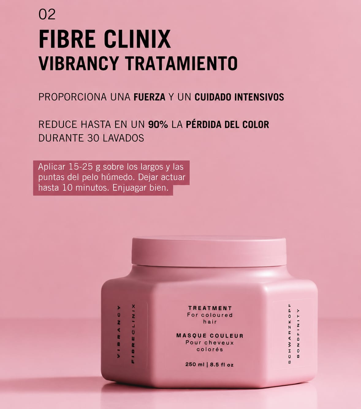 Tratamiento Fibre Clinix Vibrancy para cabello coloreado